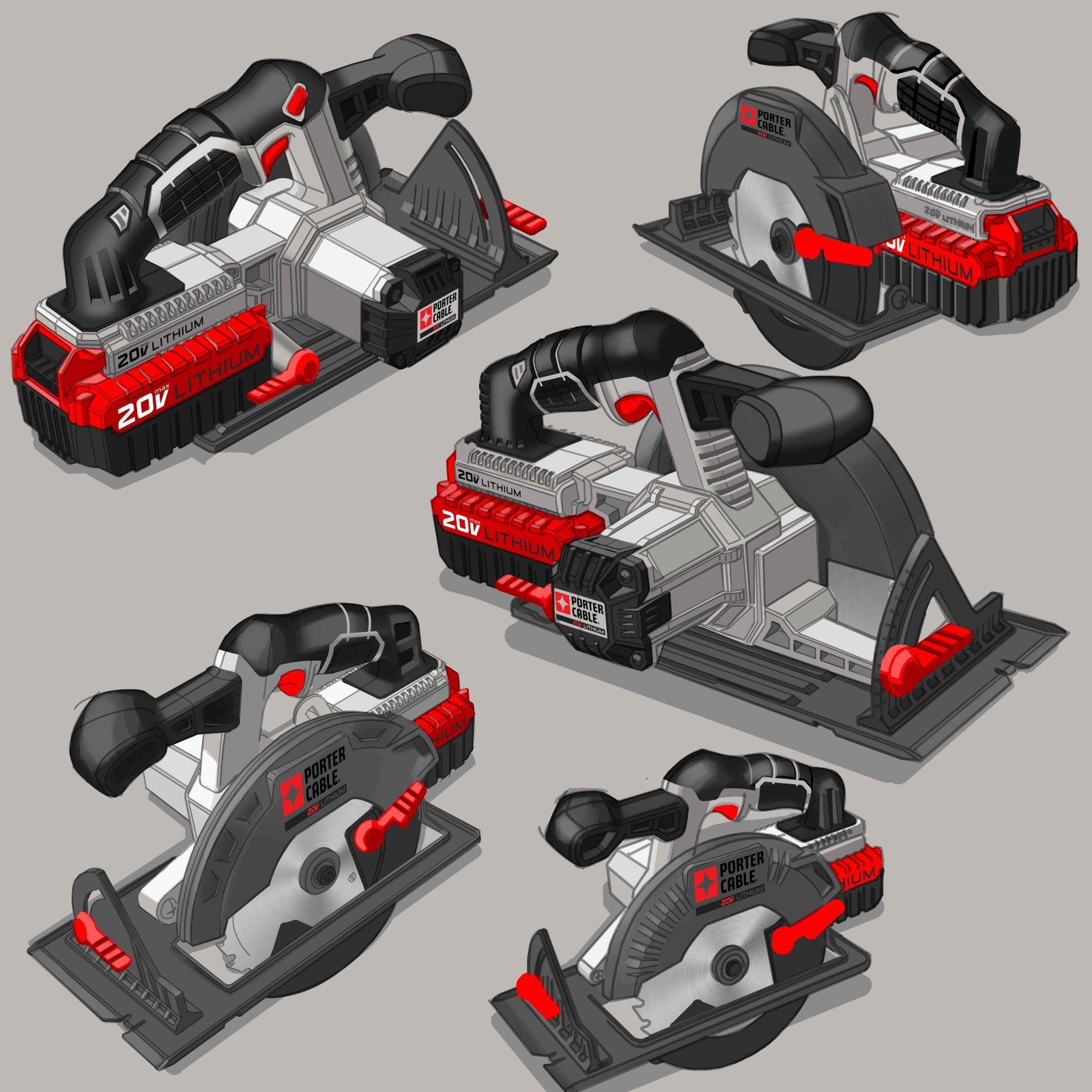 Electric tool，Tools and equipment，design sketch，Hand drawn，