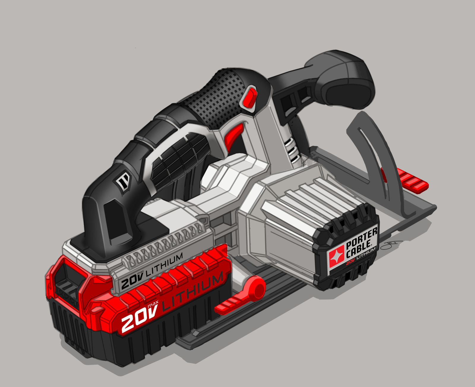 Electric tool，Tools and equipment，design sketch，Hand drawn，