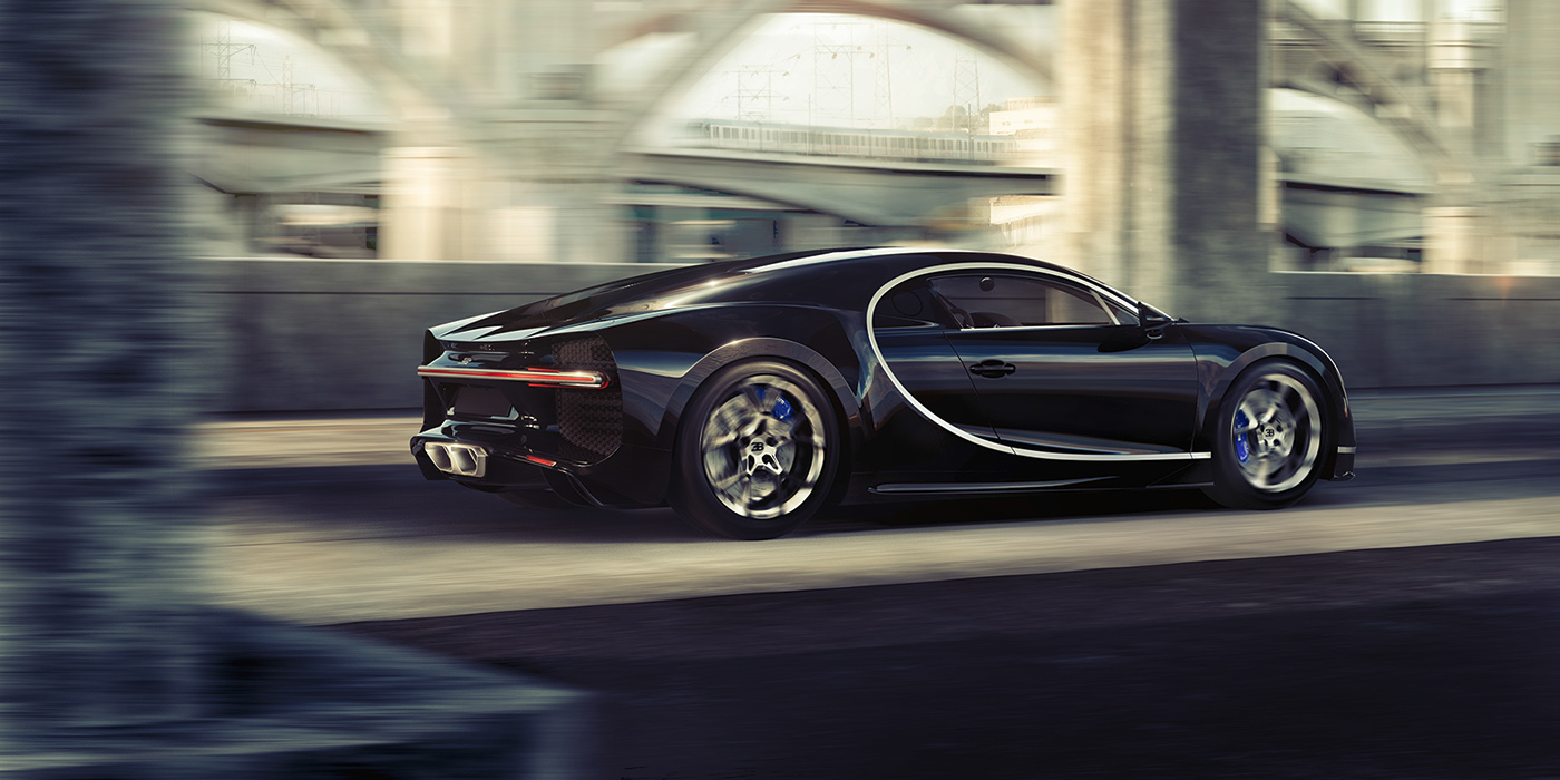Cool black，Bugatti，automobile，
