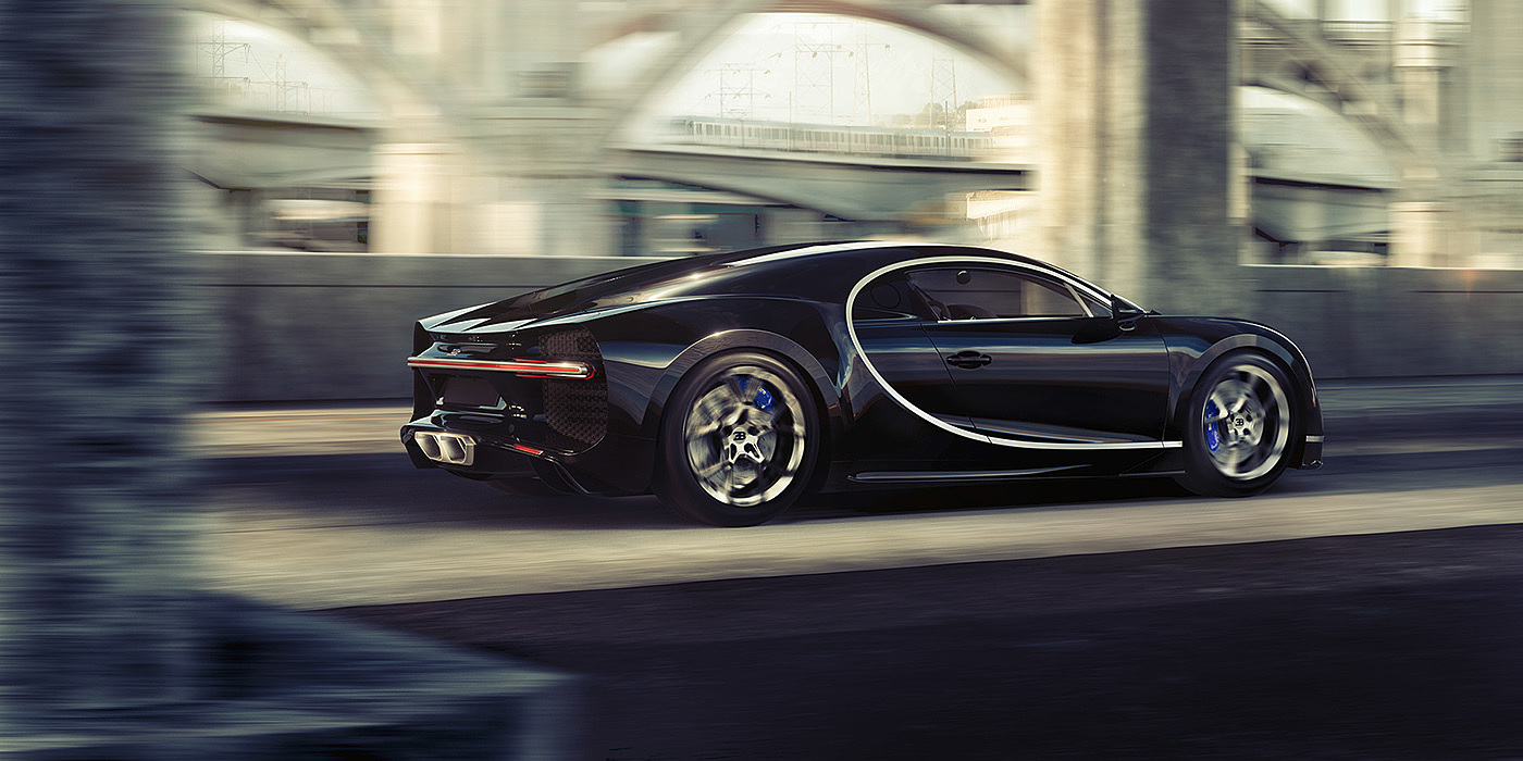 Cool black，Bugatti，automobile，