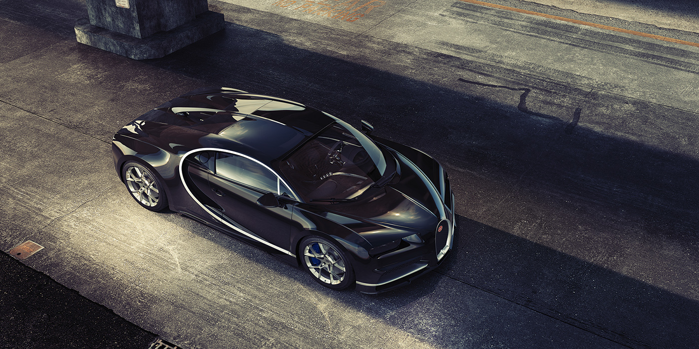 Cool black，Bugatti，automobile，