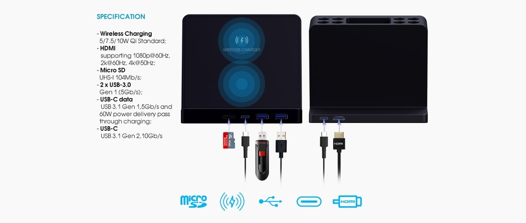 modularization，Desktop Management，charge，Portable，Note holder，