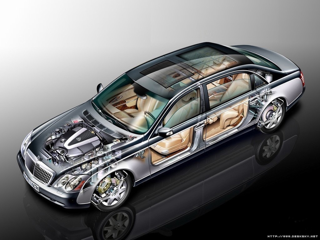 automobile，internal structure，Perspective view，vehicle，