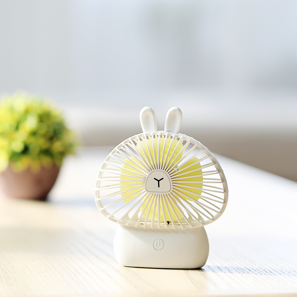 Fan，Mushroom，Charging fan，lovely，rabbit，