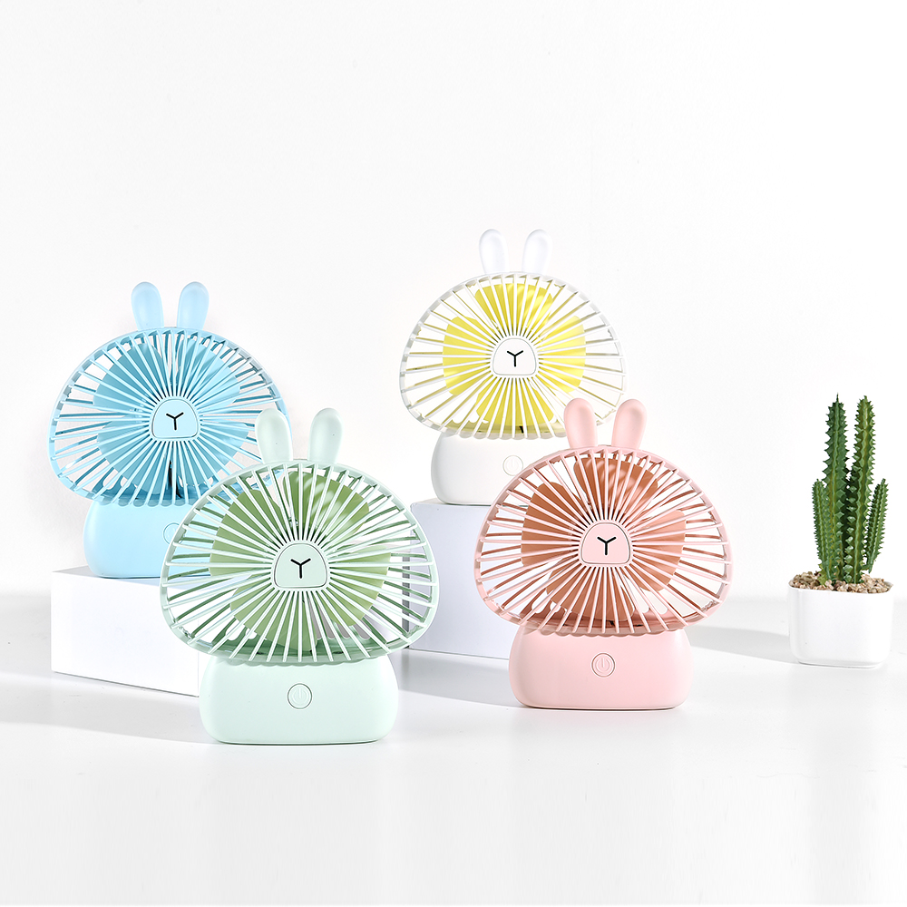 Fan，Mushroom，Charging fan，lovely，rabbit，