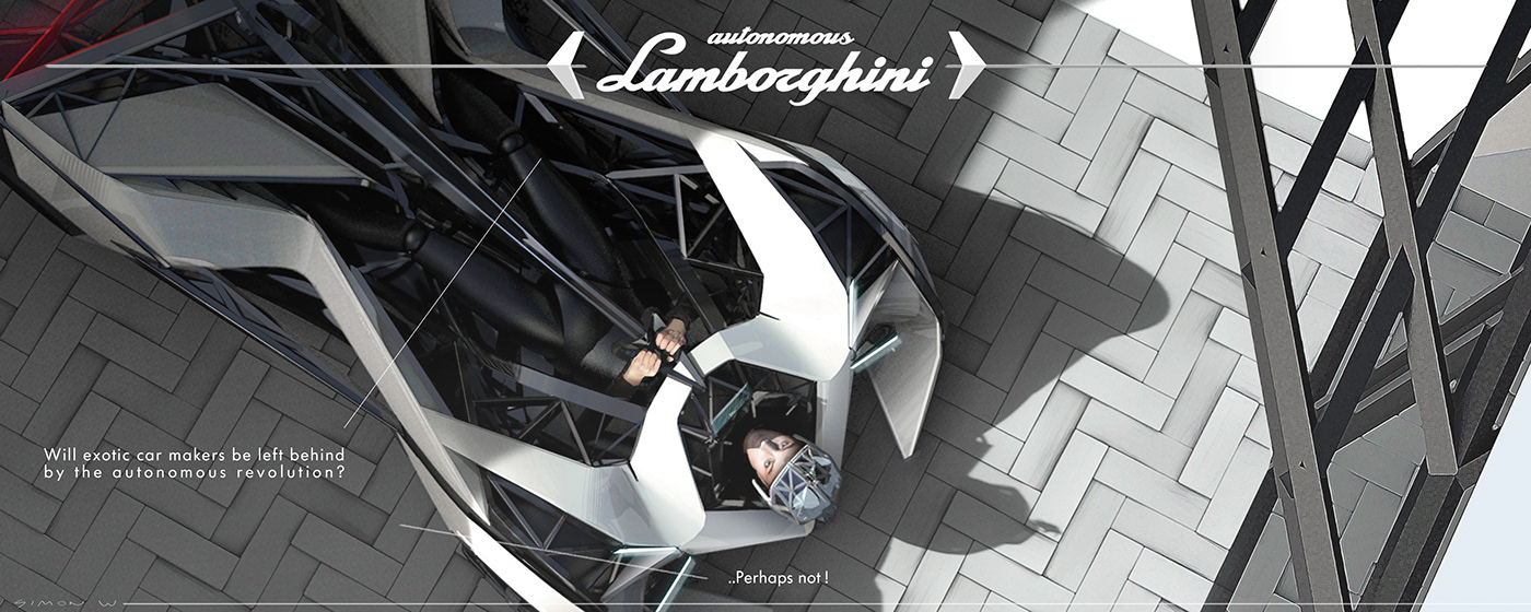 Automatic driving，automobile，Lamborghini，Lamborghine，