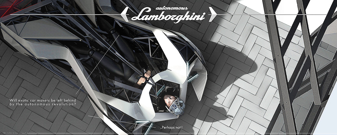 Automatic driving，automobile，Lamborghini，Lamborghine，