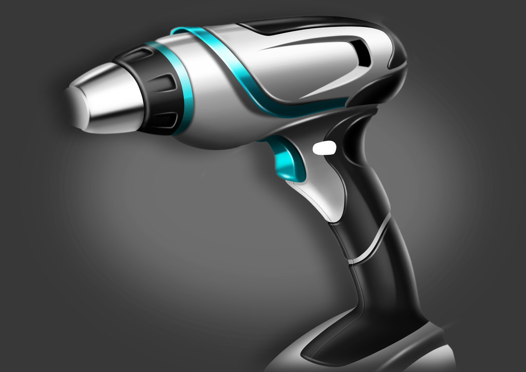 Electric drill，Electric tool，Hand drawn，design sketch，Tools and equipment，