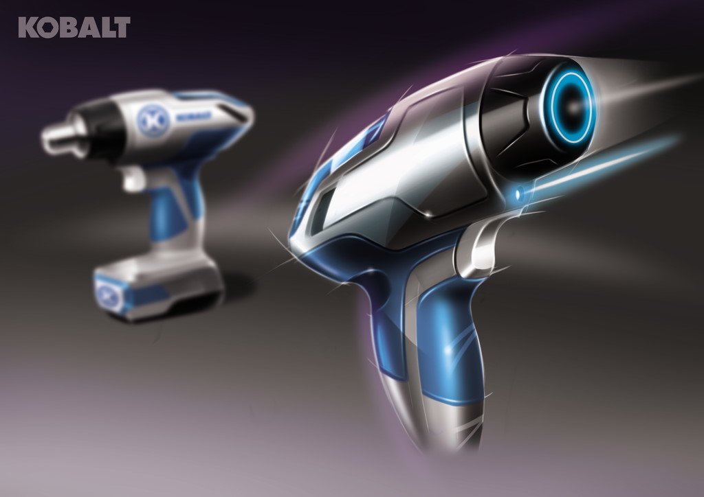 Electric drill，Electric tool，Hand drawn，design sketch，Tools and equipment，