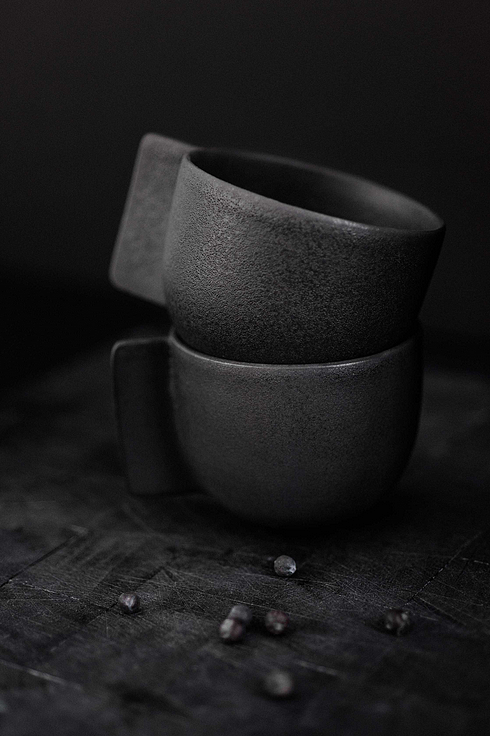 tea set，tea utensils，black，Quaint，Simplicity，life，esthetics，