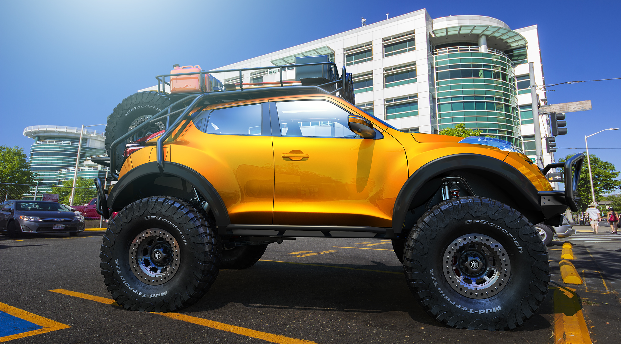 a tough guy，locomotive，heavy，jeep，