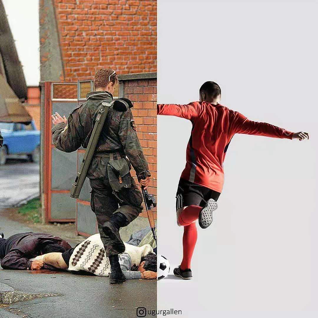 Photography，life，contrast，Collage，Warfare，suffering，