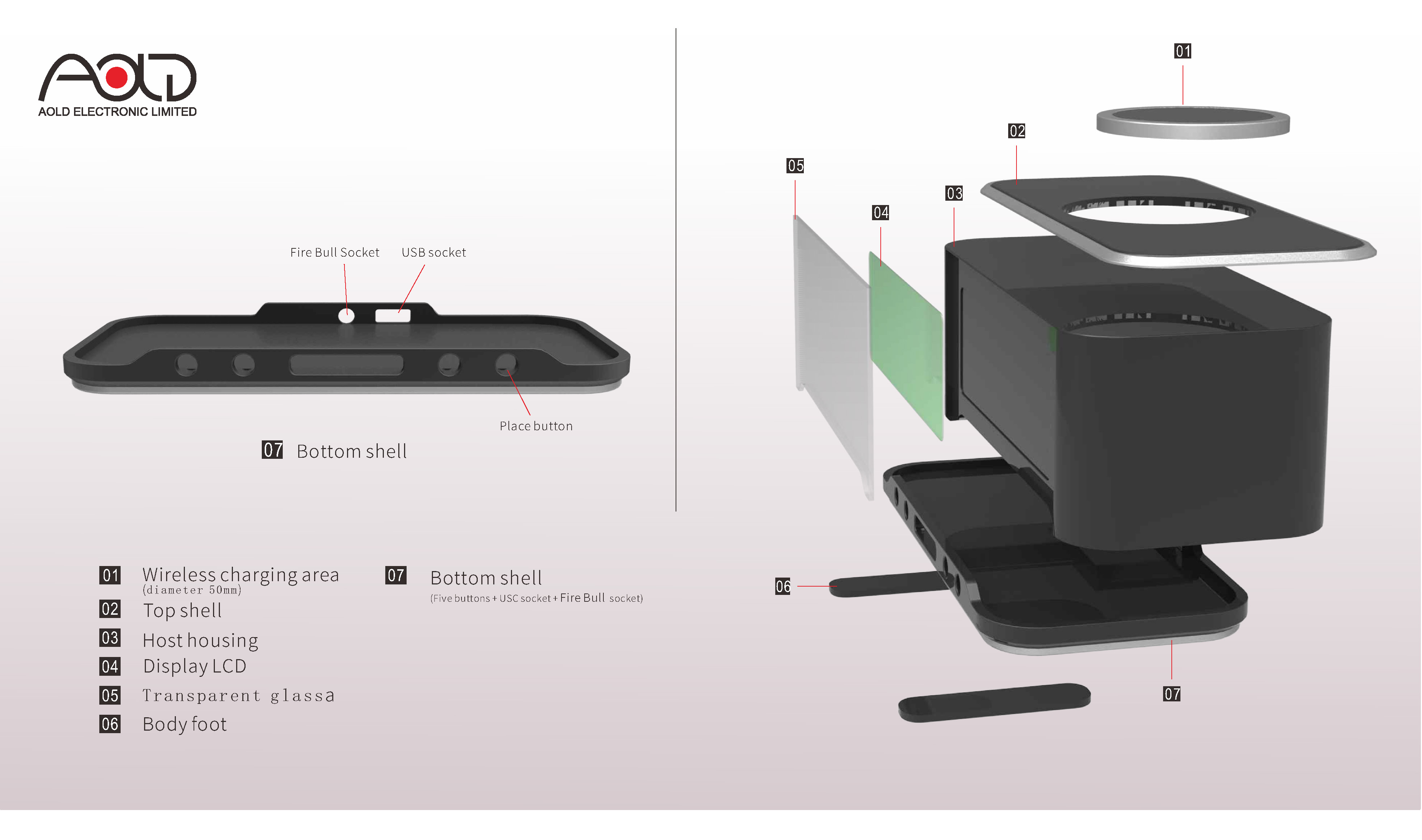 Wireless clock, charging, multifunction，