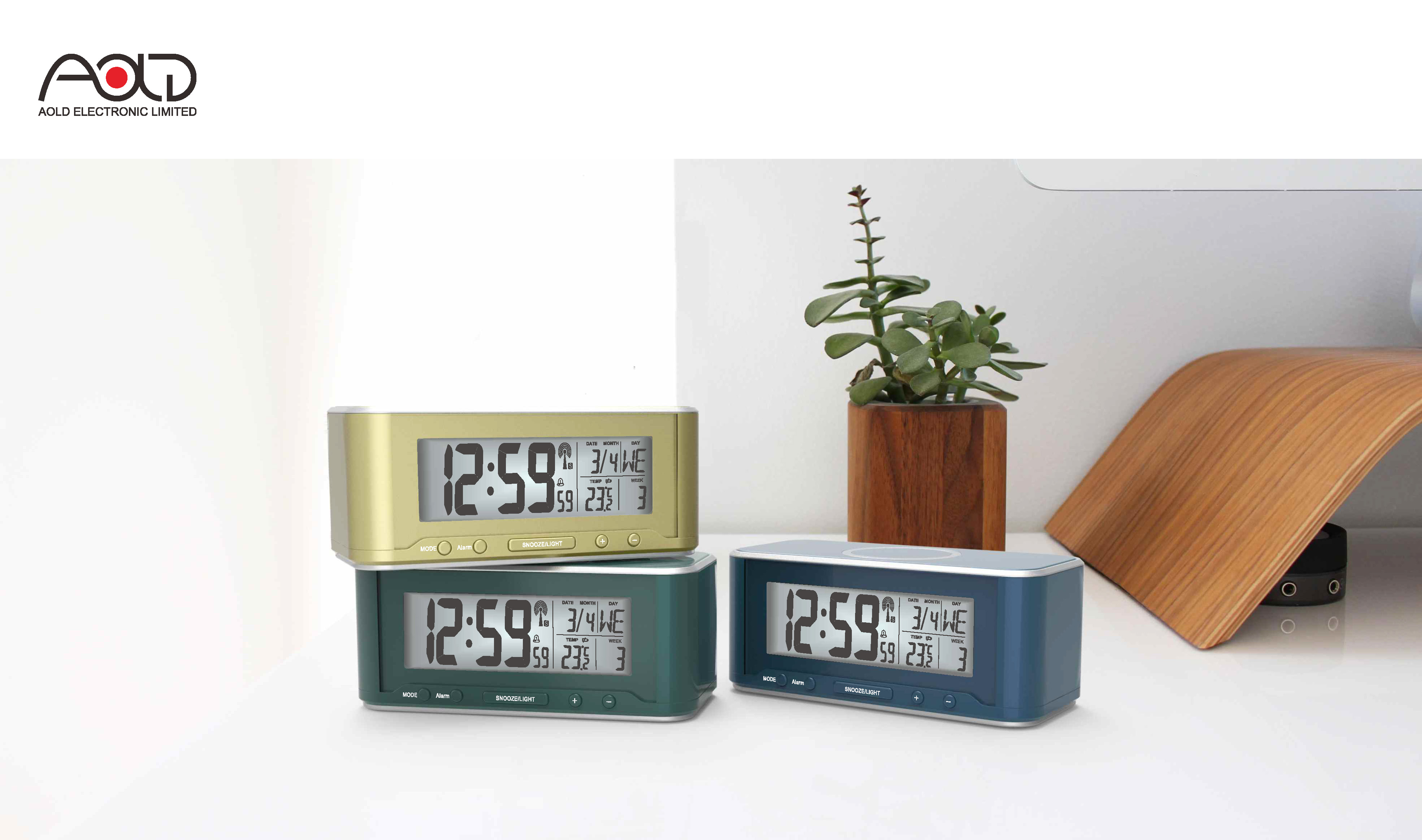 Wireless clock, charging, multifunction，