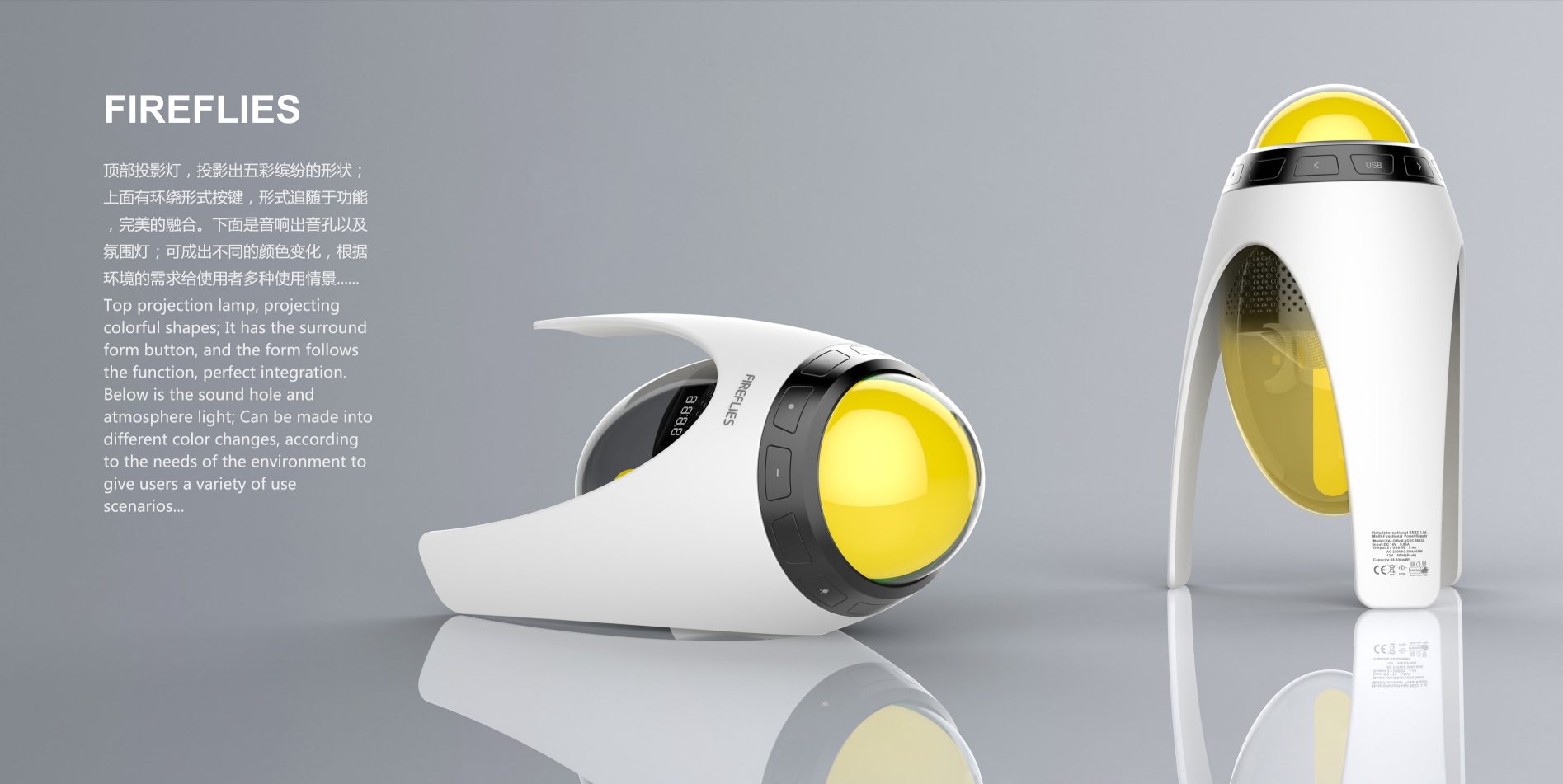 Children's projection lamp，