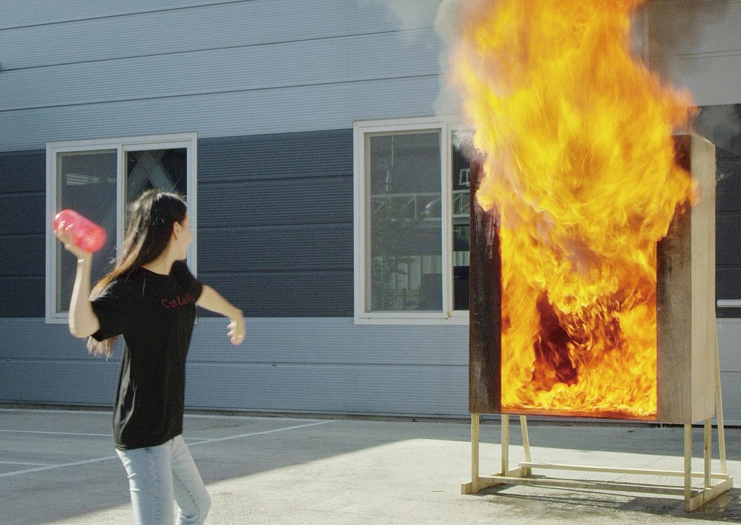 Fire Extinguisher，fire，vase，