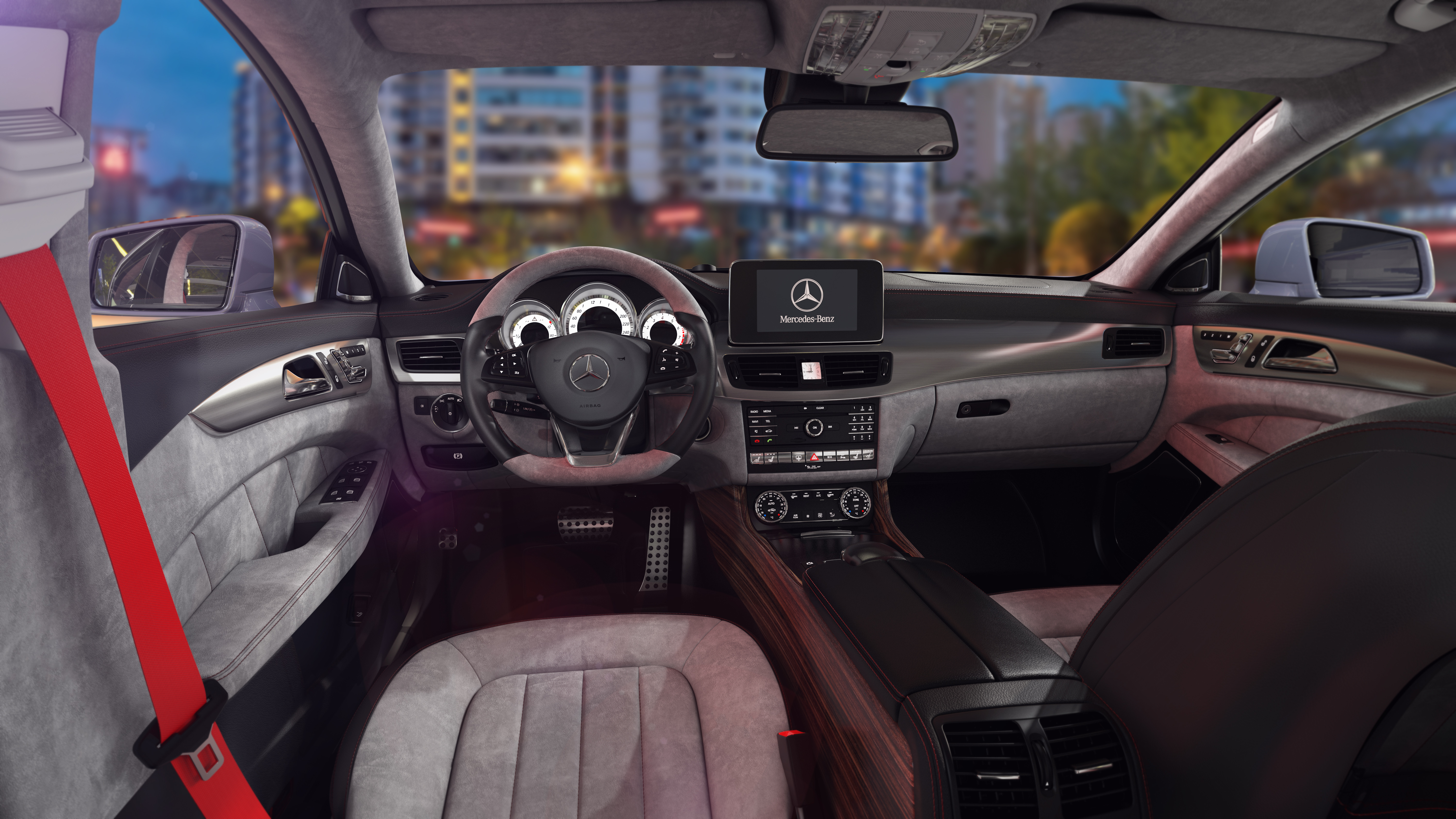 Inside is rendering，Car rendering，