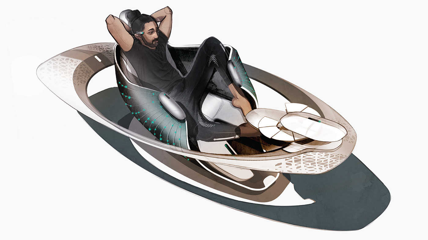 Automatic driving，Automotive interior，vehicle，conceptual design，