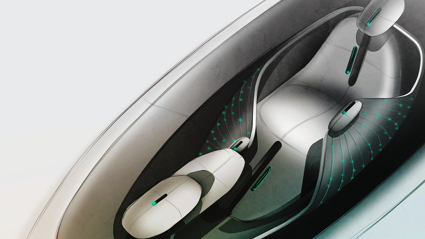 Automatic driving，Automotive interior，vehicle，conceptual design，
