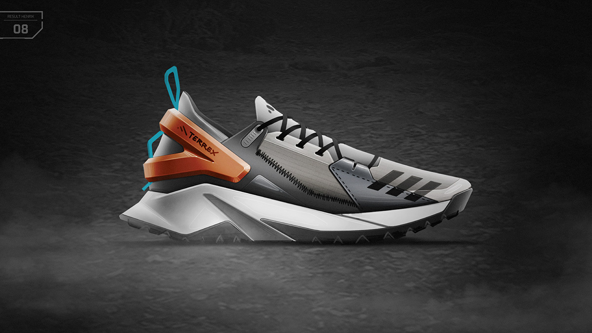 product design，outdoors，motion，shoes，