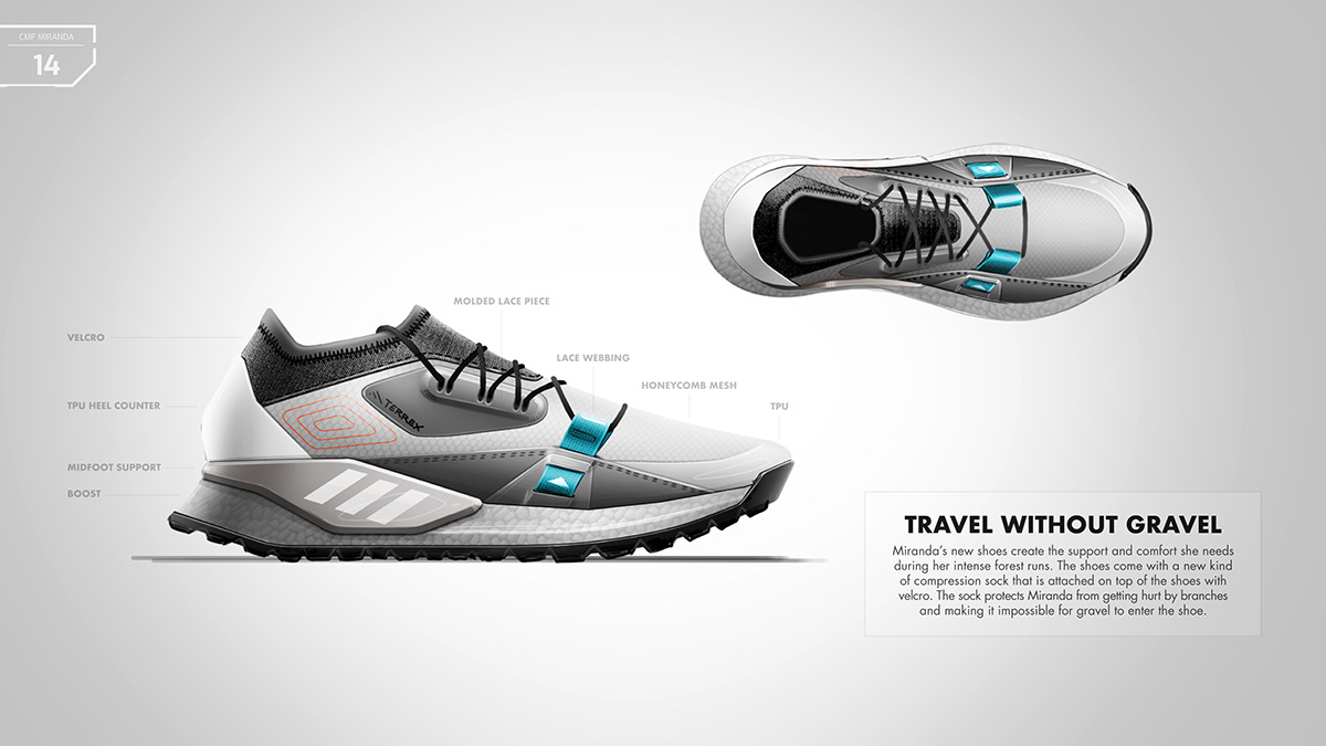 product design，outdoors，motion，shoes，