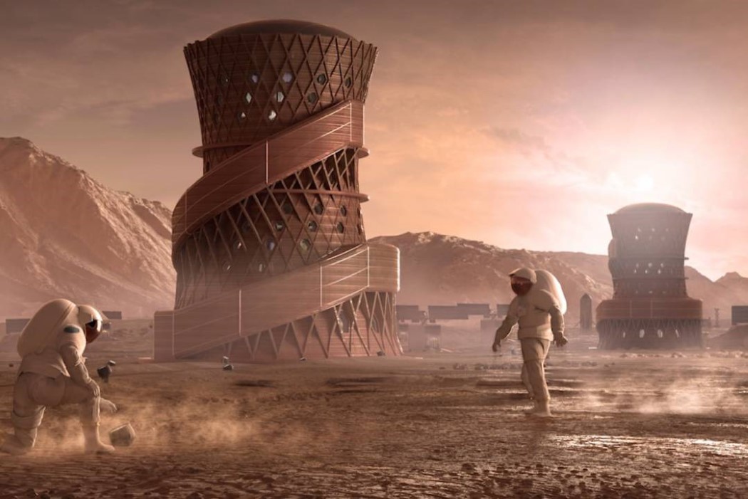 industrial design，Martian habitat，3D printing，nasa，