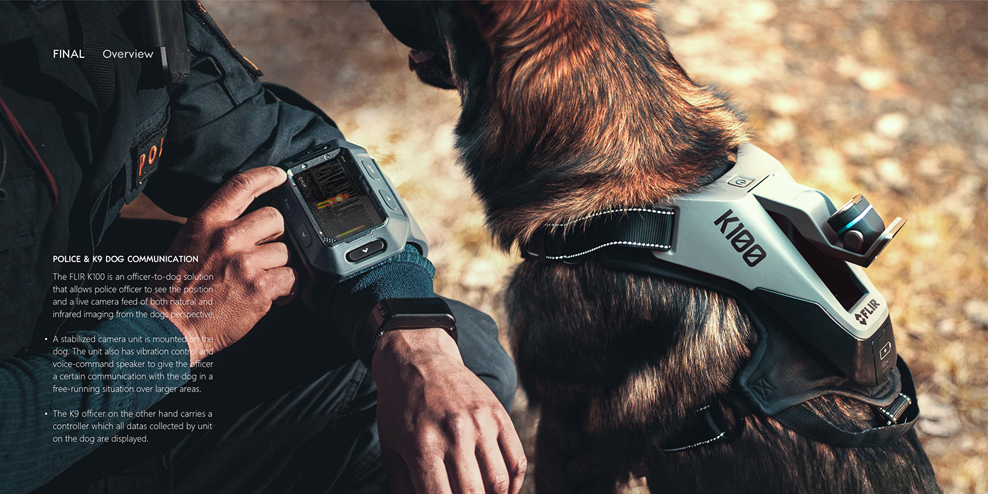 Camera，K100，K9 Dog，Police dog，communication system ，