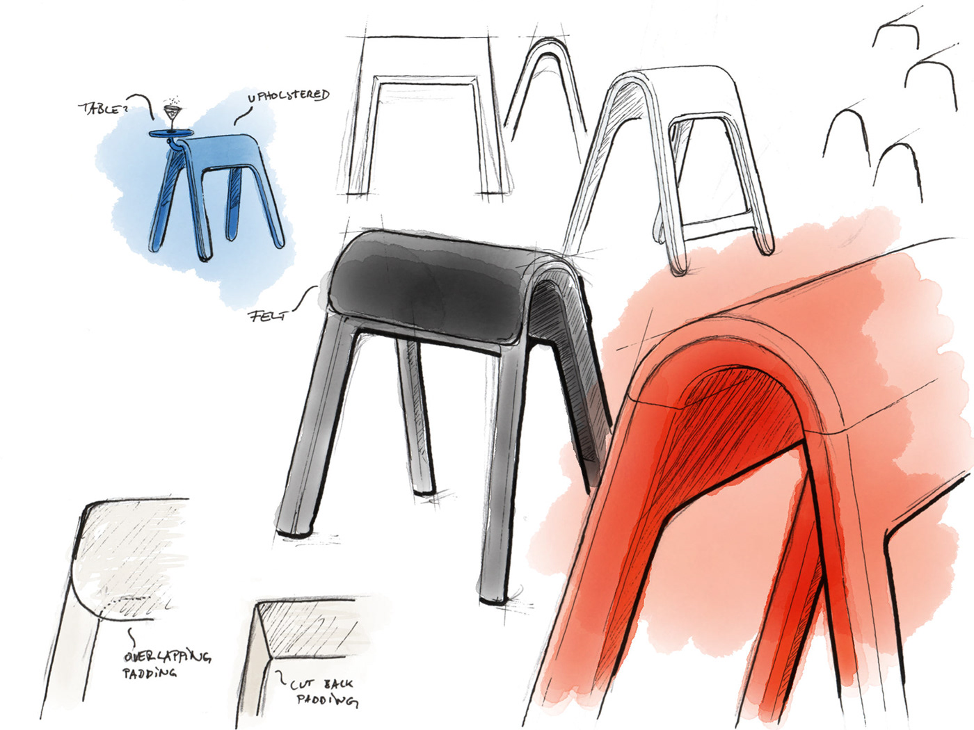 light，Dyed polypropylene，Seat frame，Pommel horse seat，