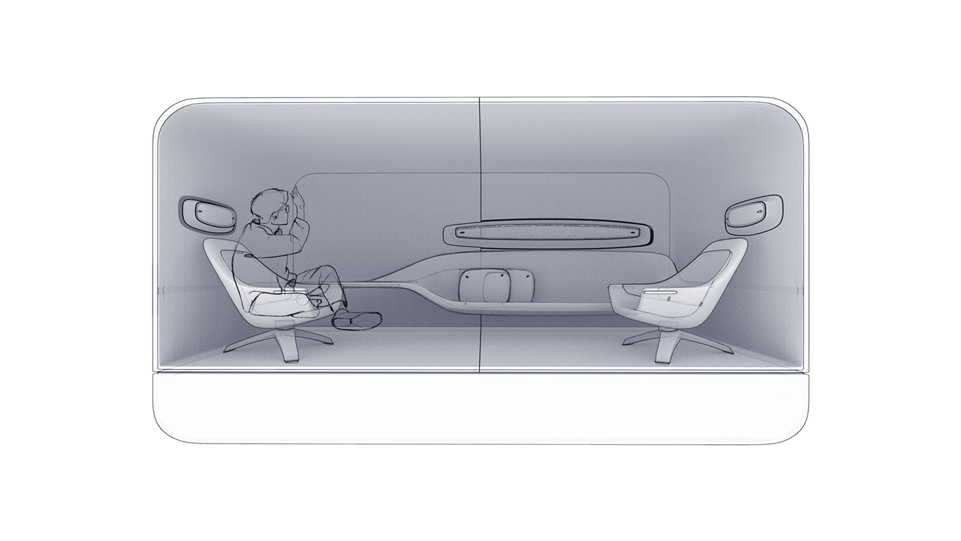 Car interior，Tesla，Tesla Space，