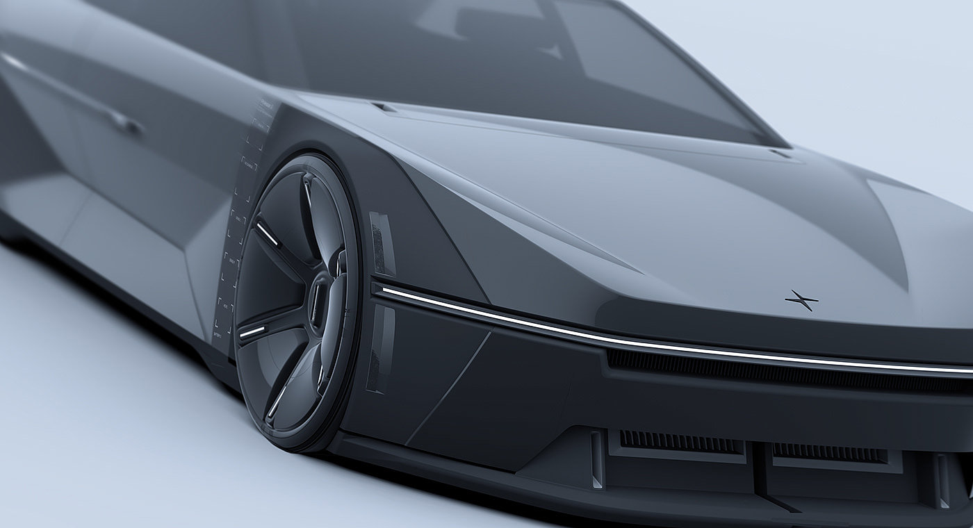 Simplicity，modern，Concept car，POLESTAR_0，