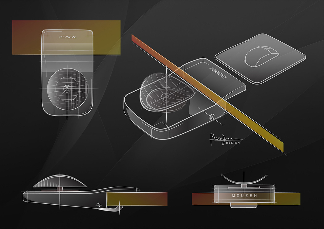 Computer design，Walking type，portable，