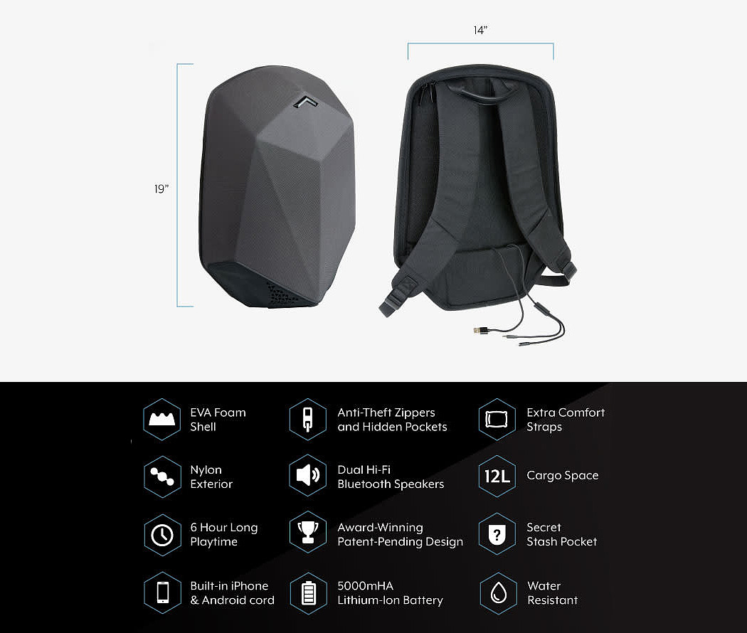 sound，Bluetooth，Back bag，knapsack，