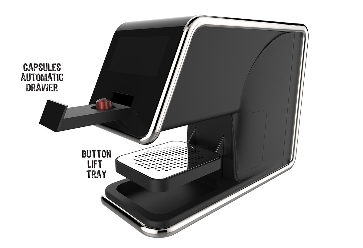 Metallic texture，Model，Touch screen design，concise，