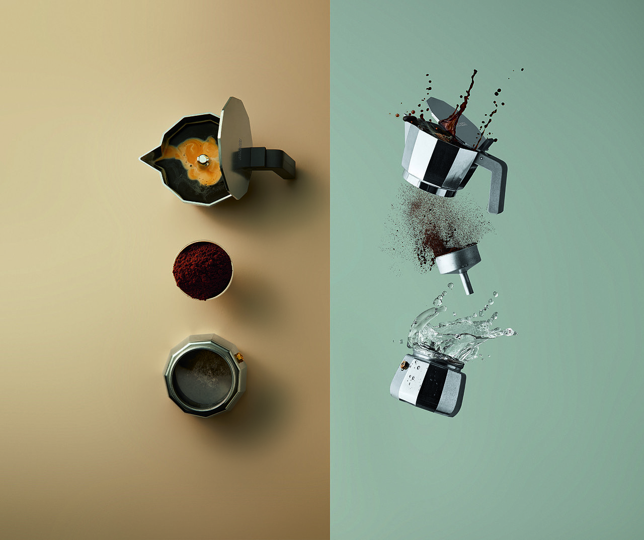 product design，Kitchen supplies，Coffee pot，Moka Express，