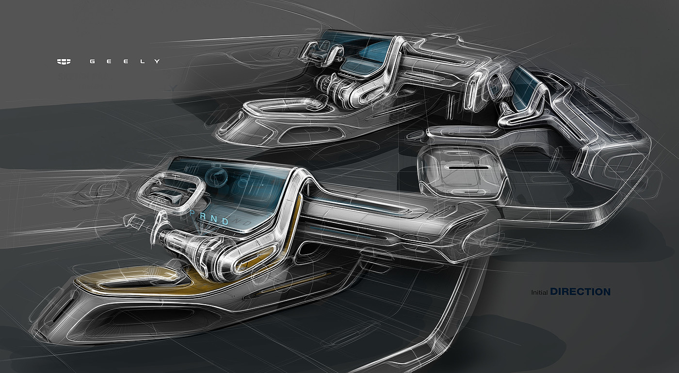 sketch，automobile，geely，