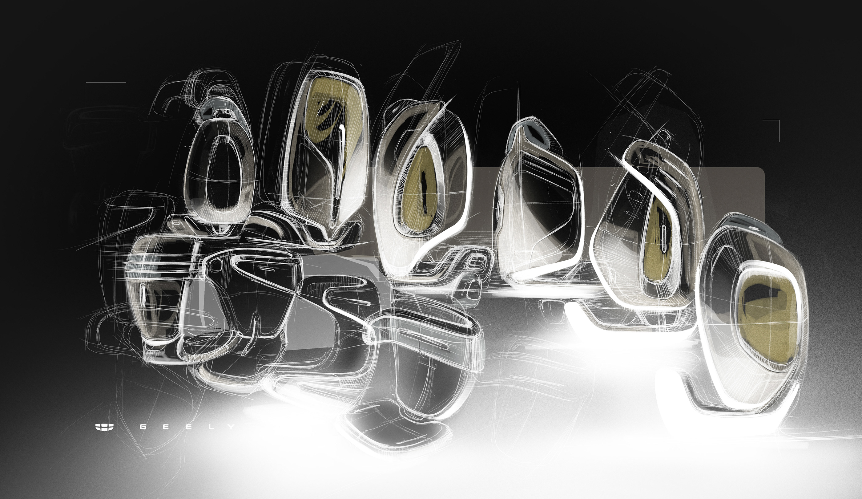 sketch，automobile，geely，