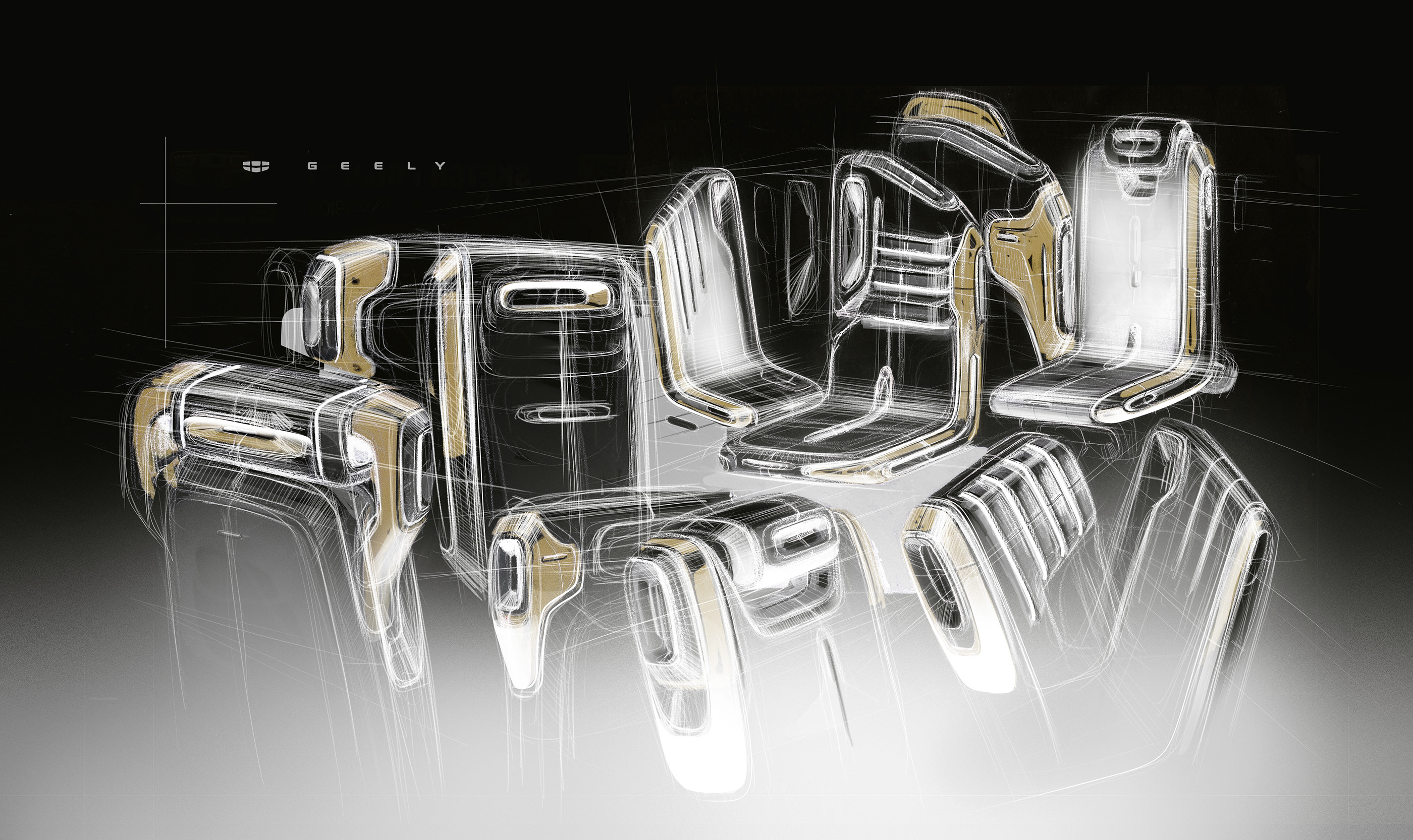 sketch，automobile，geely，