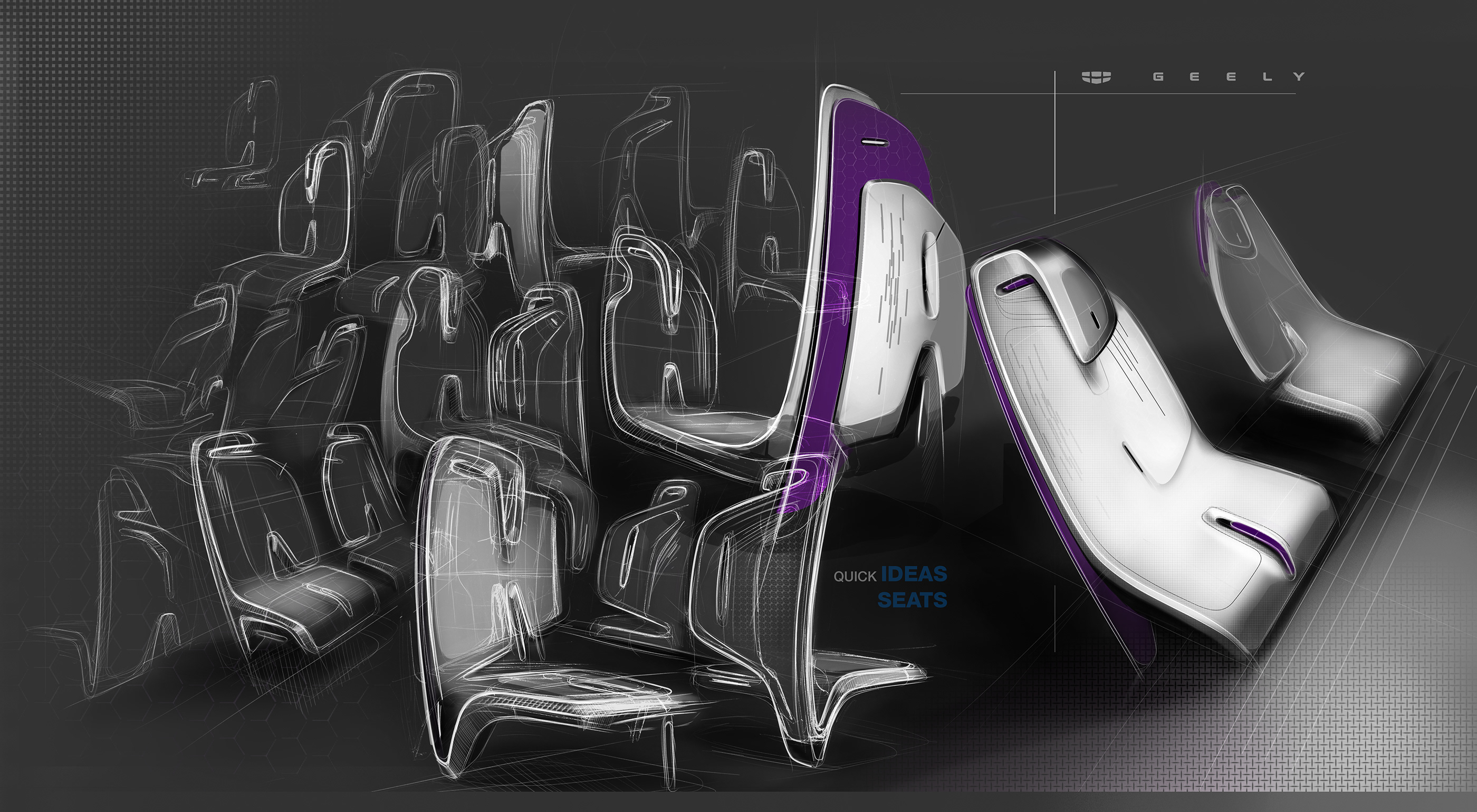 sketch，automobile，geely，