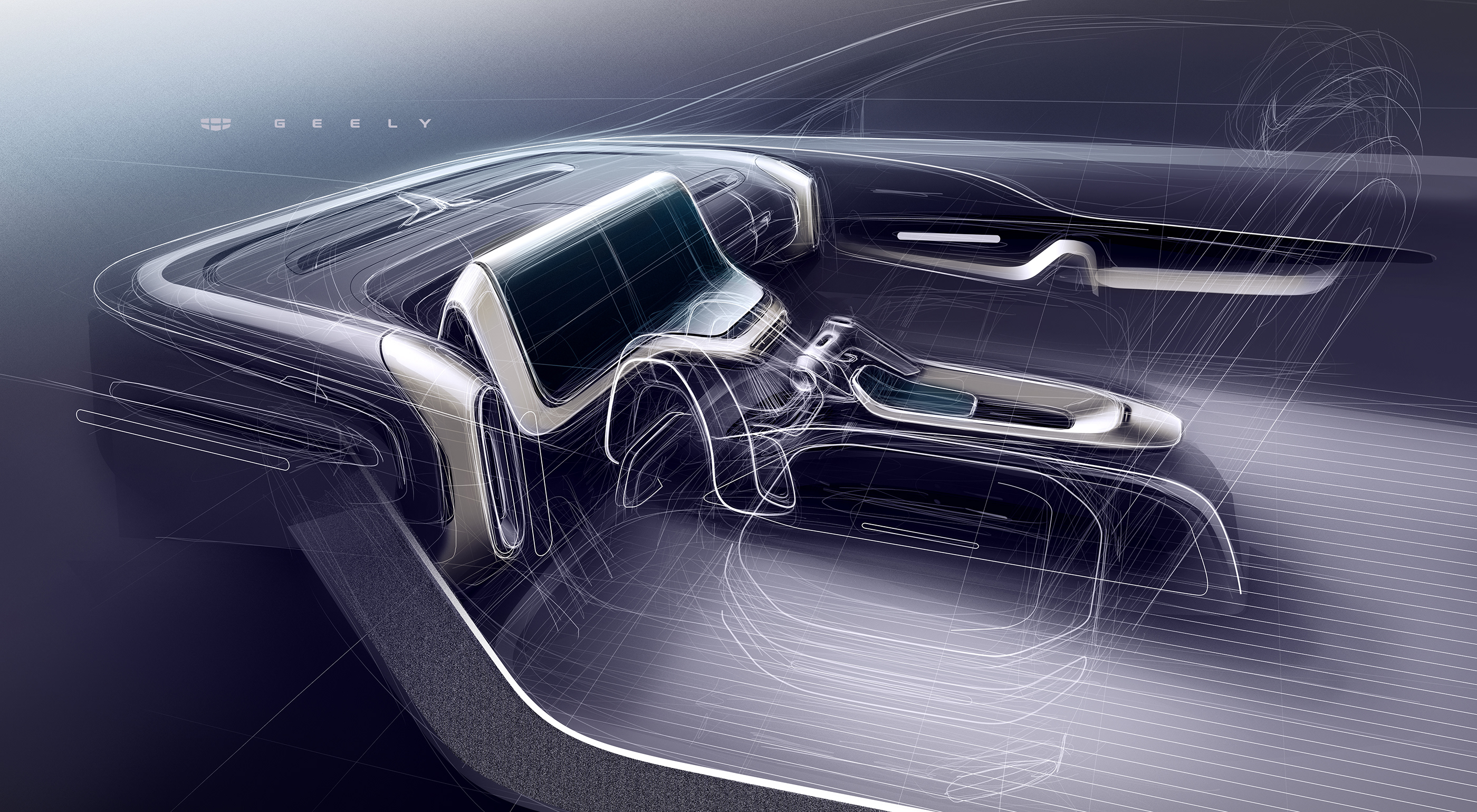 sketch，automobile，geely，