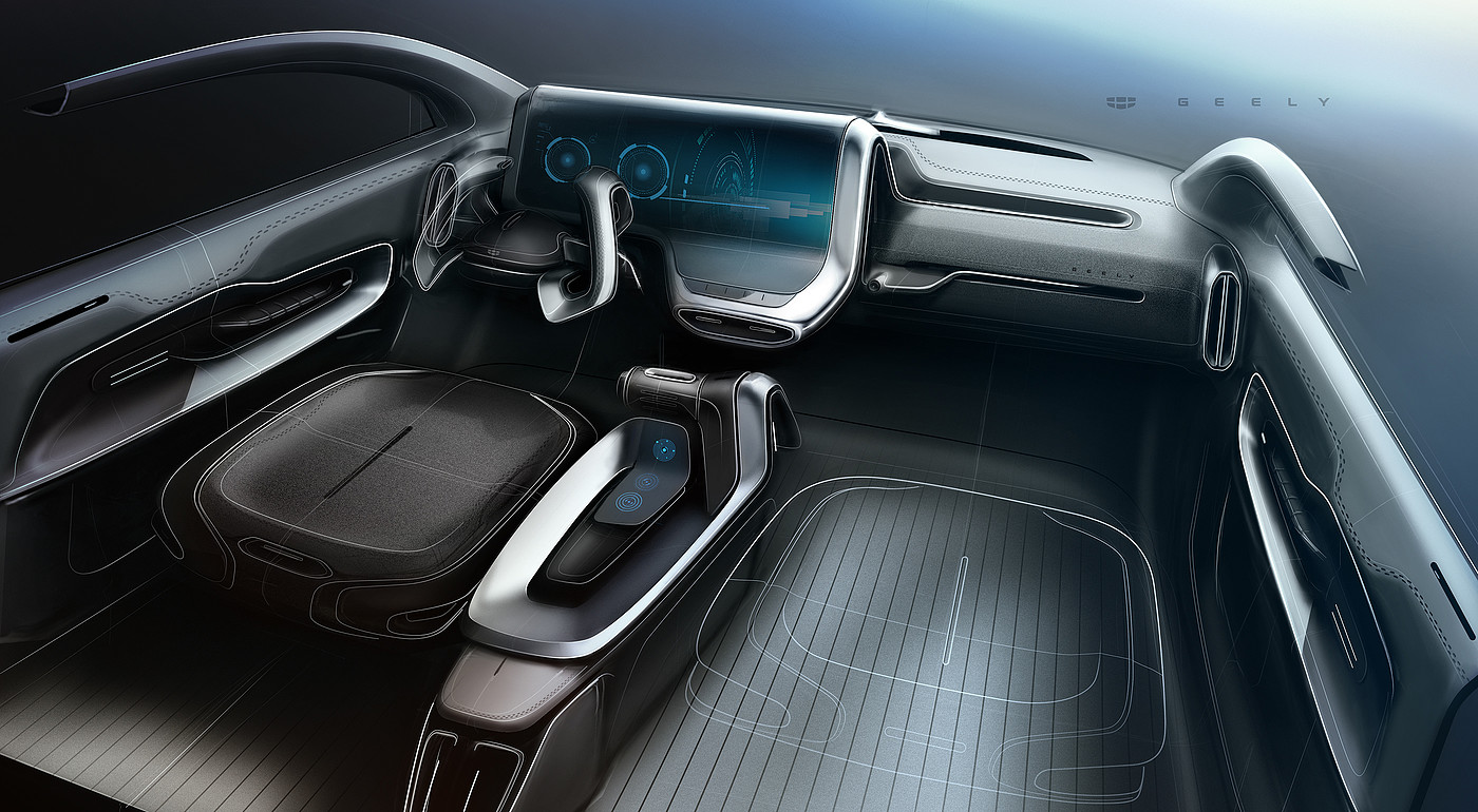 sketch，automobile，geely，