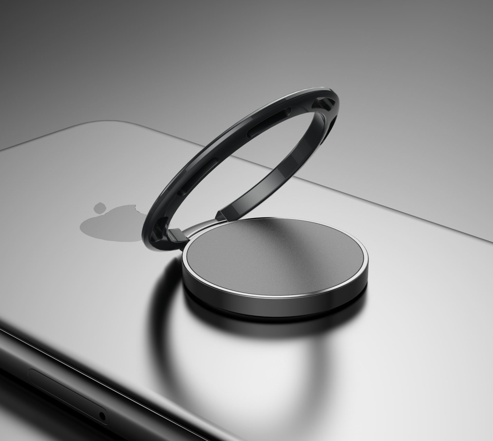 Mobile phone bracket，Ring buckle，Render，