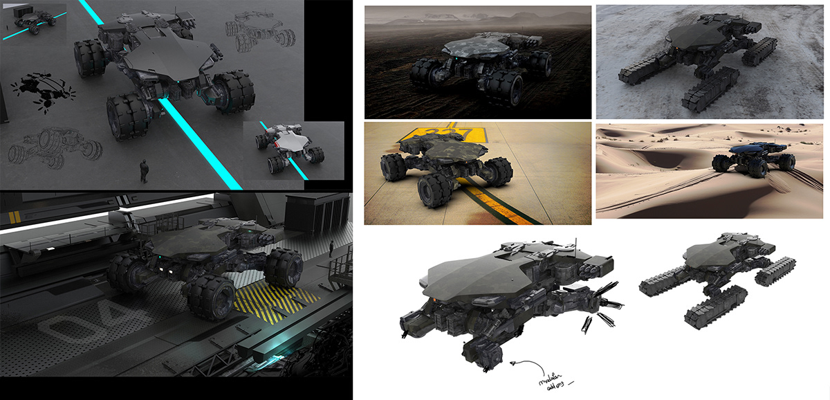 concept，vehicle，desert，