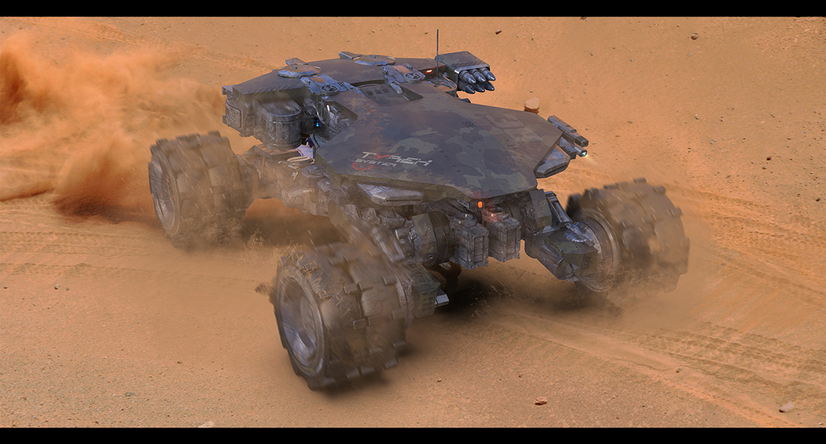 concept，vehicle，desert，