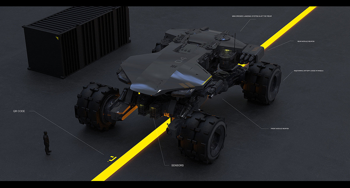 concept，vehicle，desert，