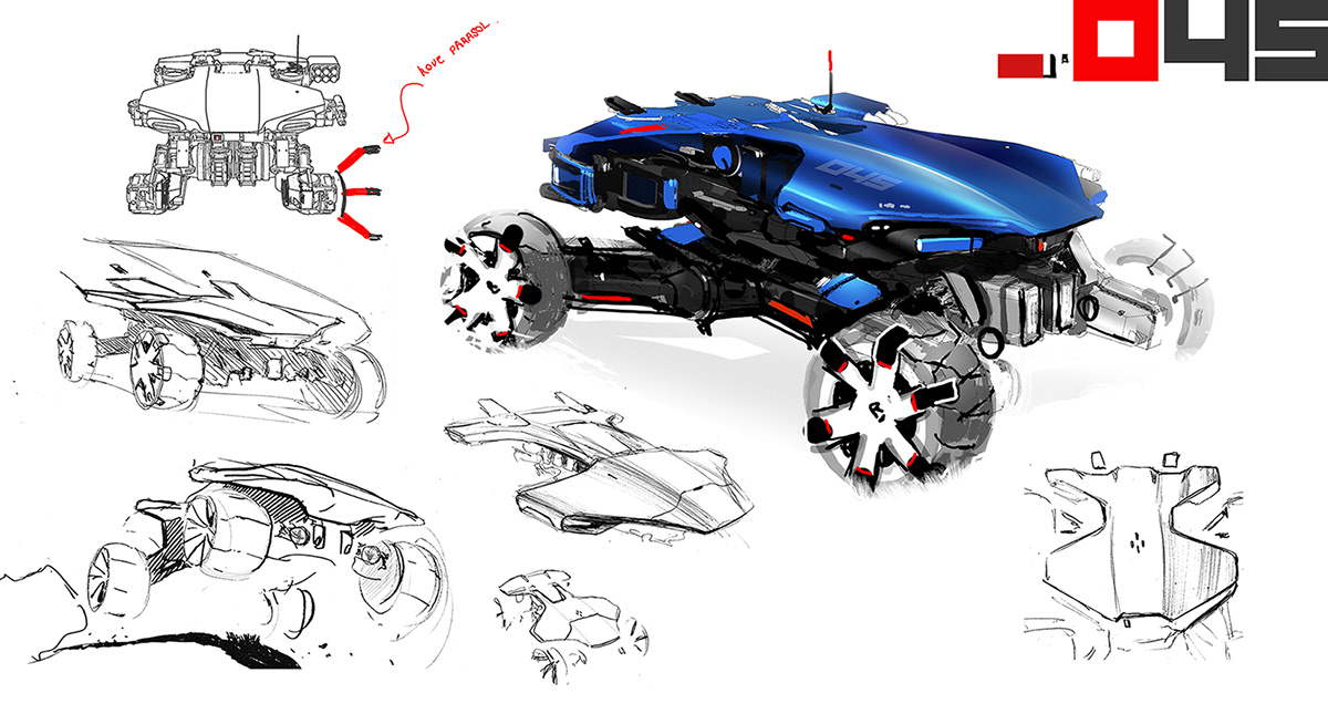 concept，vehicle，desert，
