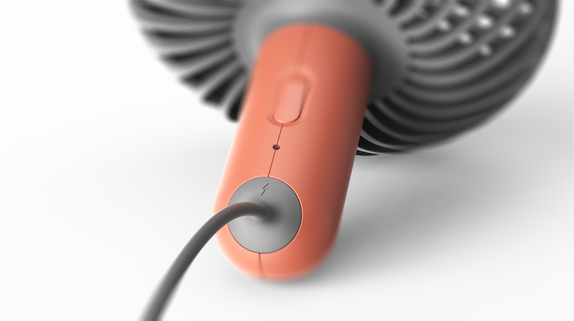 grey，Plastic，Portable fan，