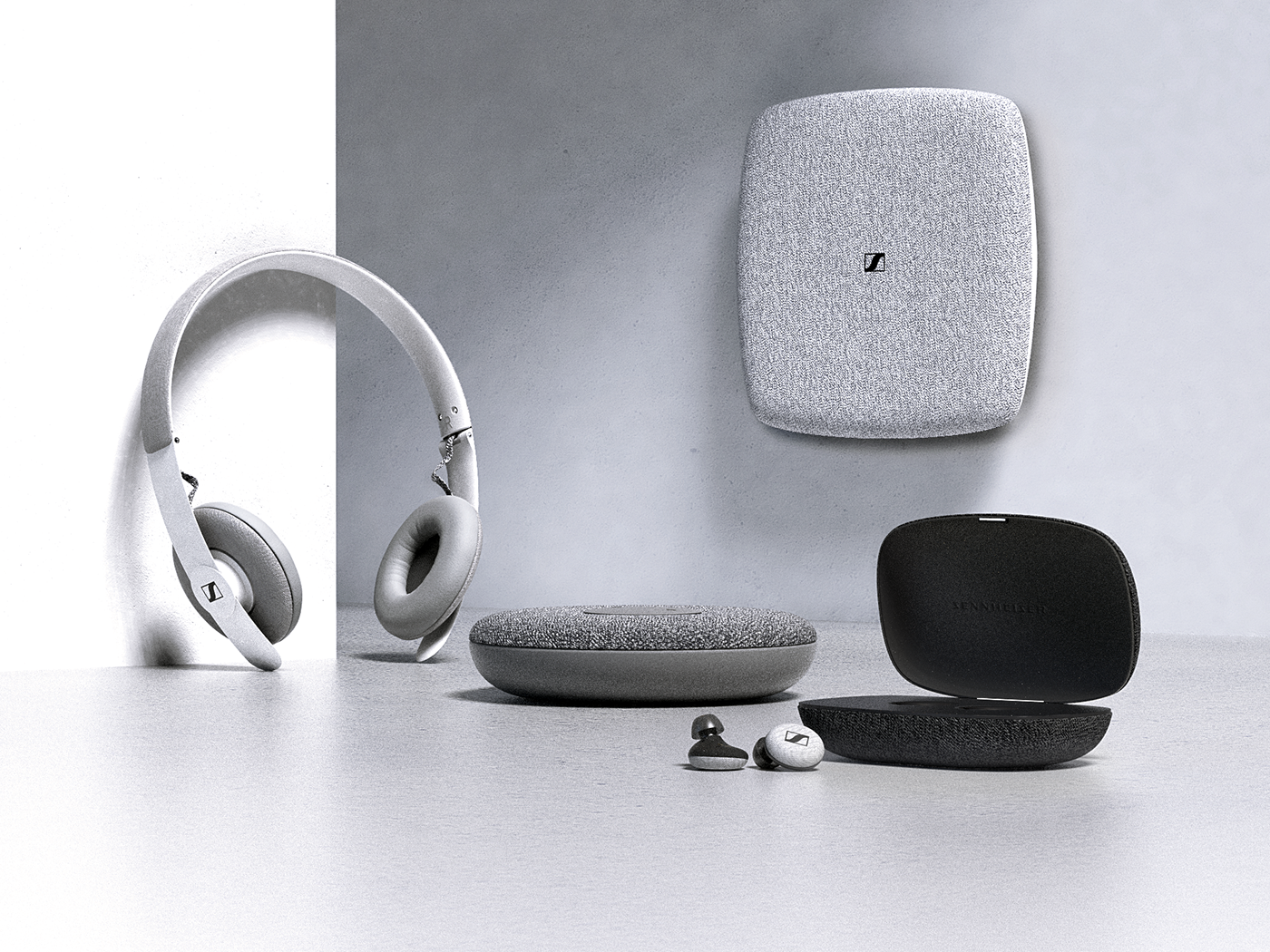 Sennheiser，sennheiser，Alexander Reinalter，white，headset，