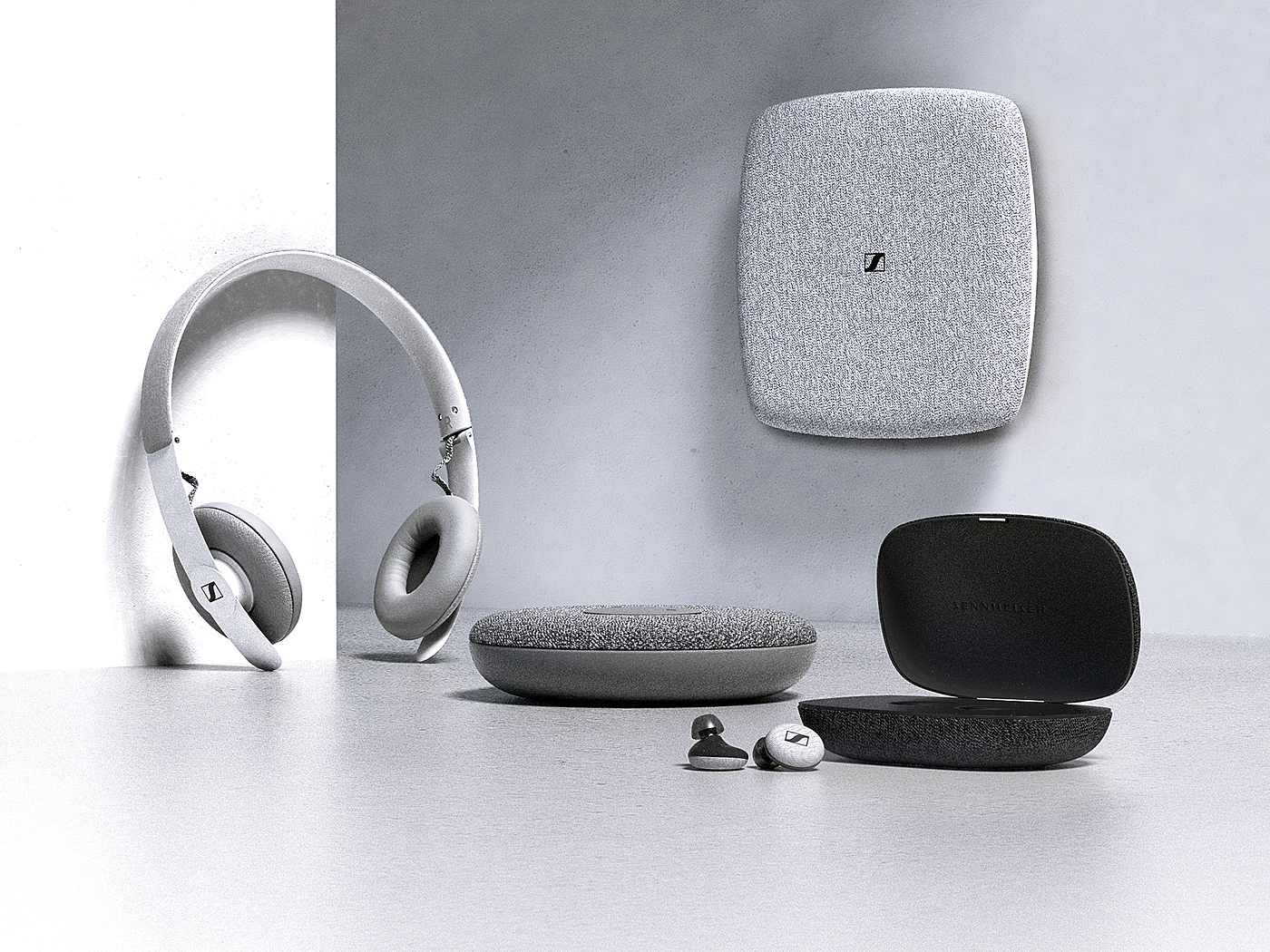 Sennheiser，sennheiser，Alexander Reinalter，white，headset，