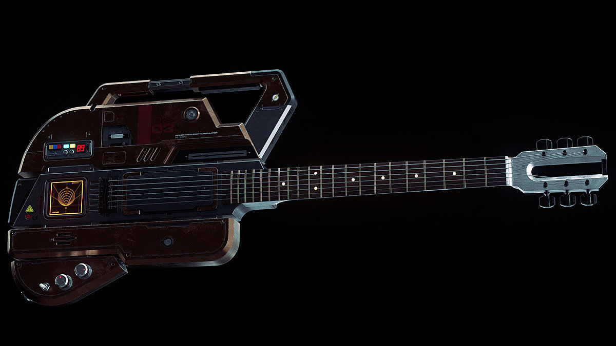 Musical Instruments，conceptual design，Guitar，Sci-fi，