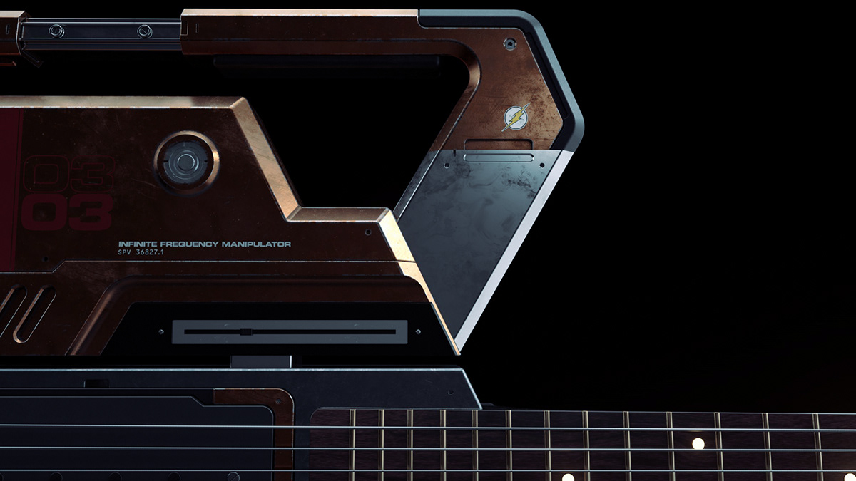 Musical Instruments，conceptual design，Guitar，Sci-fi，